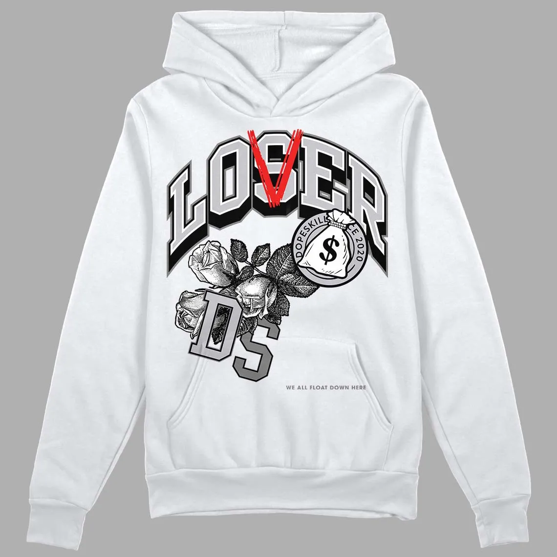 Grey Collection DopeSkill Hoodie Sweatshirt Loser Lover Graphic sold by DopeSkill