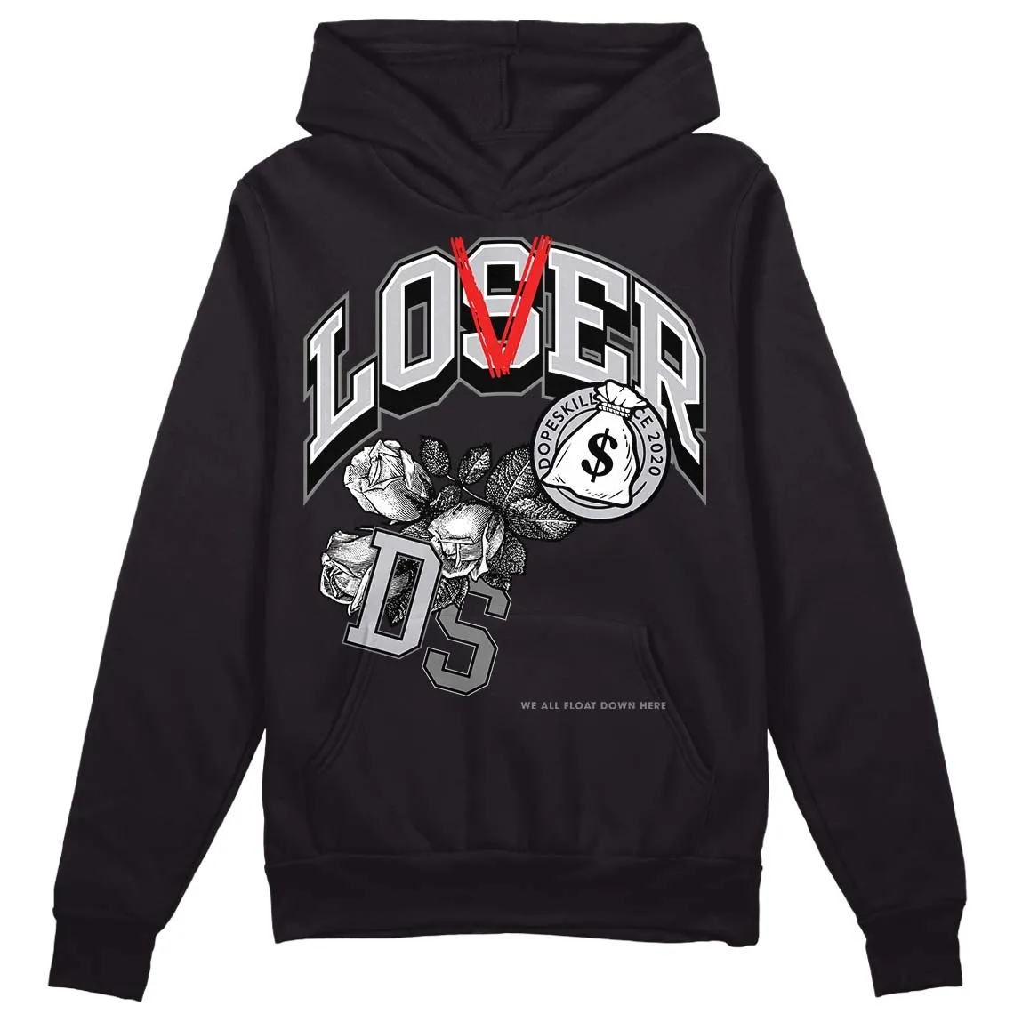 Grey Collection DopeSkill Hoodie Sweatshirt Loser Lover Graphic sold by DopeSkill product image thumbnail 2