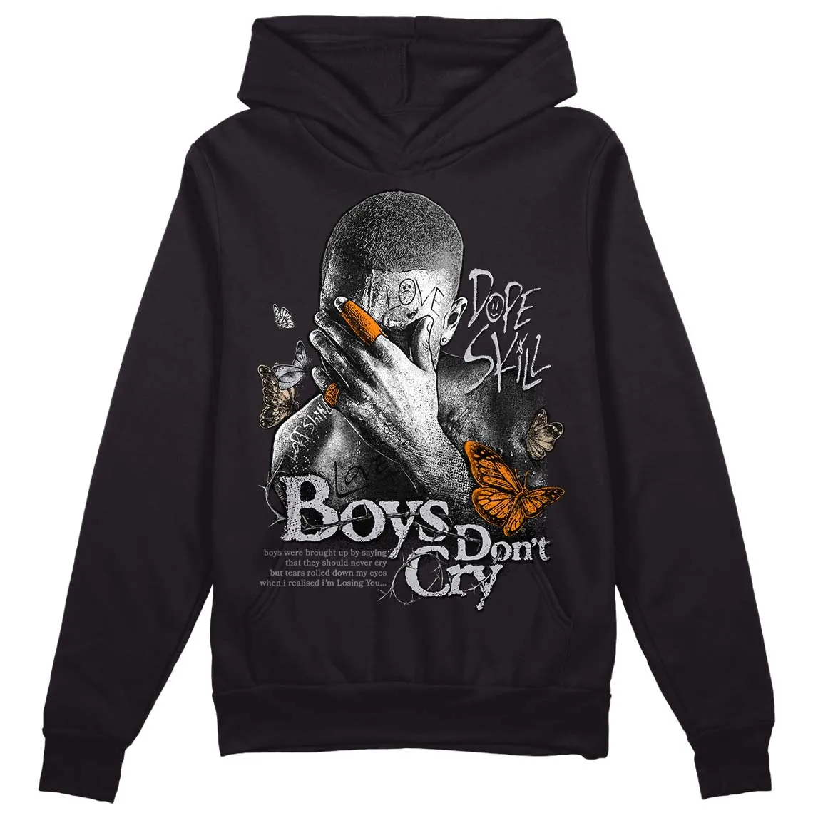 Grey Collection DopeSkill Hoodie Sweatshirt Boys Don't Cry Graphic sold by DopeSkill product image thumbnail 2