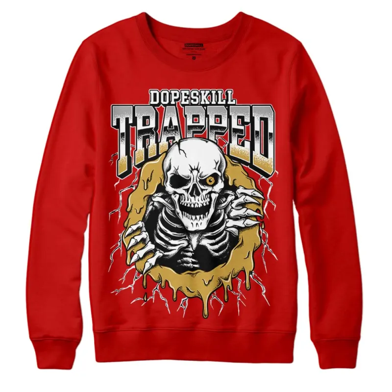 Red Collection DopeSkill Red Sweatshirt Trapped Halloween Graphic sold by DopeSkill