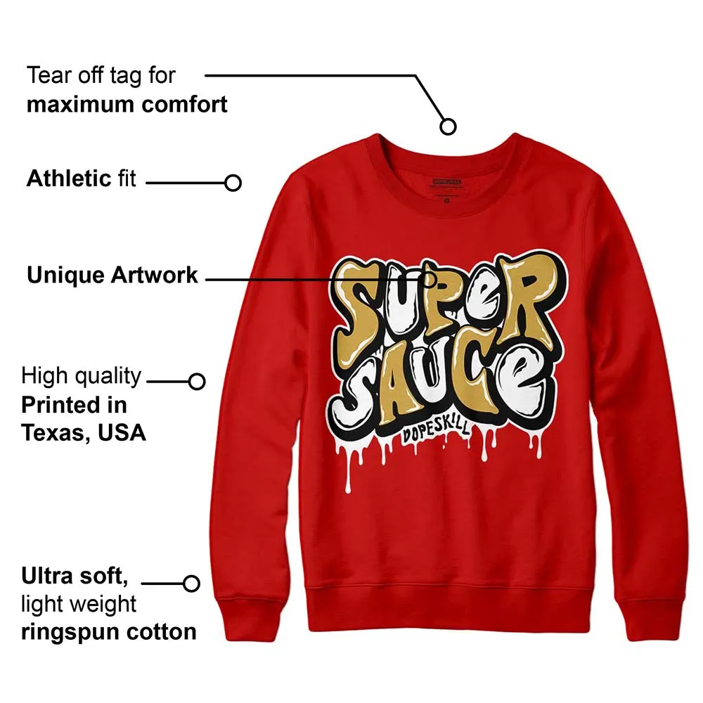 Red Collection DopeSkill Red Sweatshirt Super Sauce Graphic sold by DopeSkill product image thumbnail 2