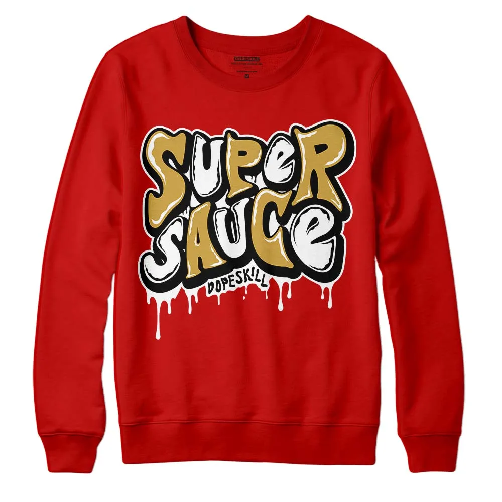 Red Collection DopeSkill Red Sweatshirt Super Sauce Graphic sold by DopeSkill