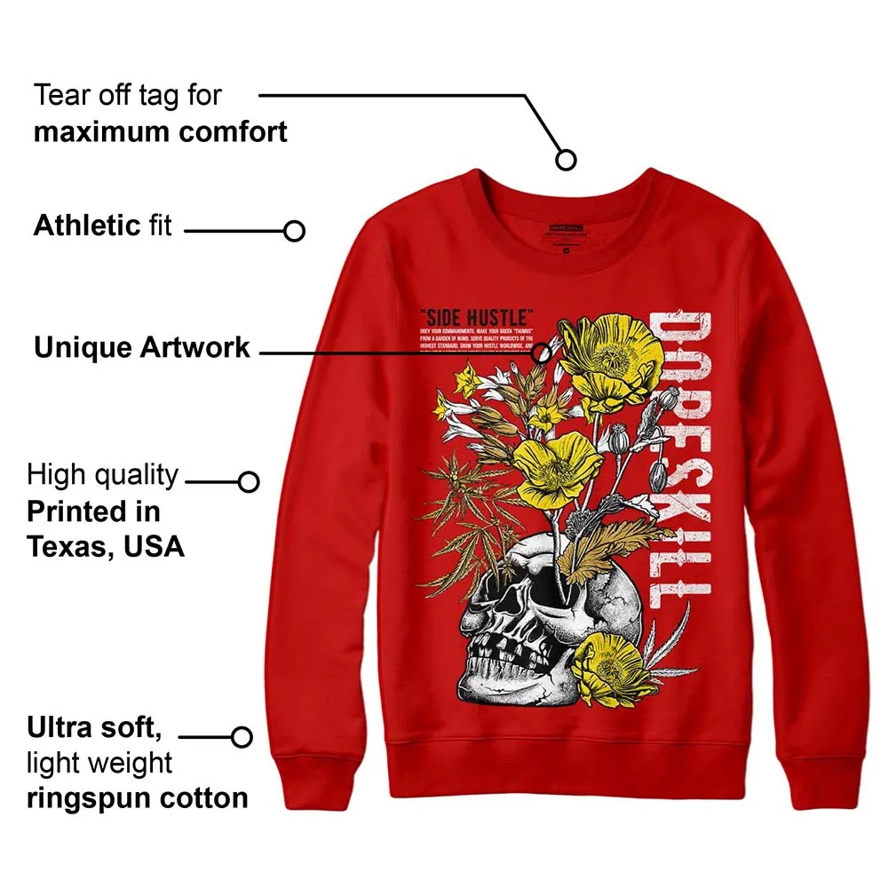 Red Collection DopeSkill Red Sweatshirt Side Hustle Graphic sold by DopeSkill product image thumbnail 2
