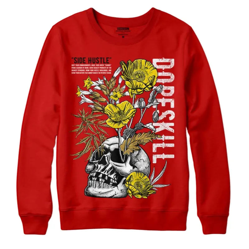 Red Collection DopeSkill Red Sweatshirt Side Hustle Graphic sold by DopeSkill
