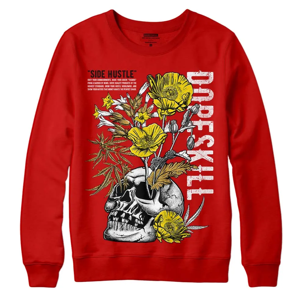 Red Collection DopeSkill Red Sweatshirt Side Hustle Graphic sold by DopeSkill