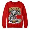 Red Collection DopeSkill Red Sweatshirt Sick Bear Graphic sold by DopeSkill