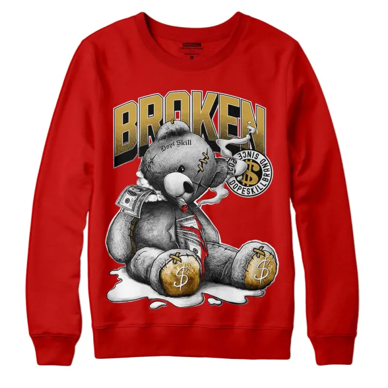Red Collection DopeSkill Red Sweatshirt Sick Bear Graphic sold by DopeSkill