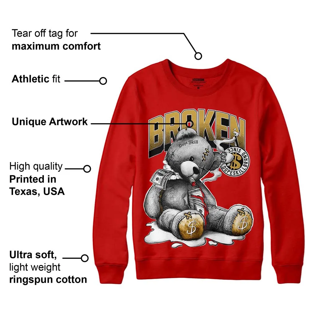 Red Collection DopeSkill Red Sweatshirt Sick Bear Graphic sold by DopeSkill product image thumbnail 2
