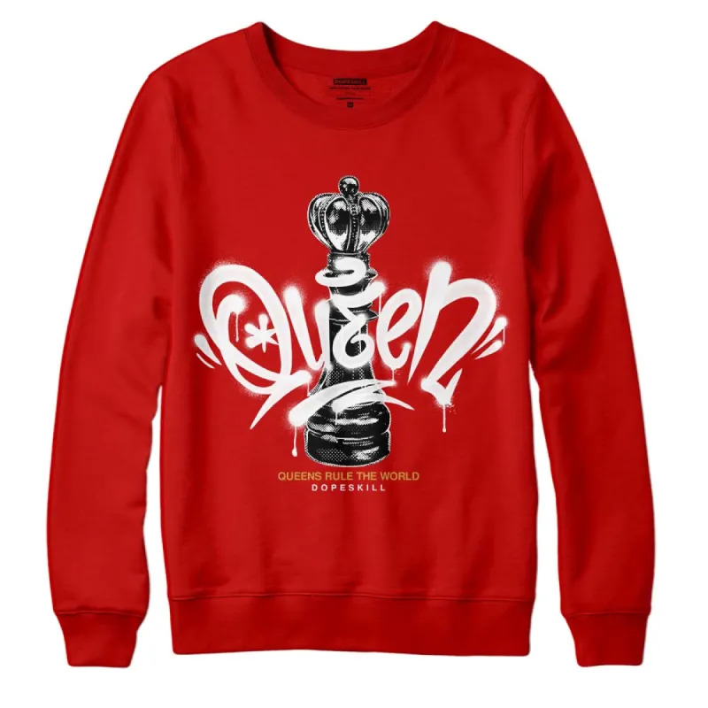 Red Collection DopeSkill Red Sweatshirt Queen Chess Graphic sold by DopeSkill