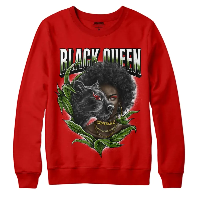 Red Collection DopeSkill Red Sweatshirt New Black Queen Graphic sold by DopeSkill