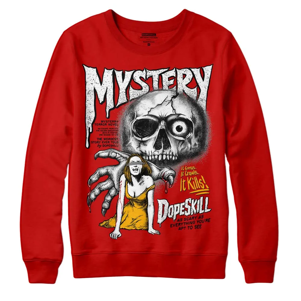 Red Collection DopeSkill Red Sweatshirt Mystery Ghostly Grasp Graphic sold by DopeSkill