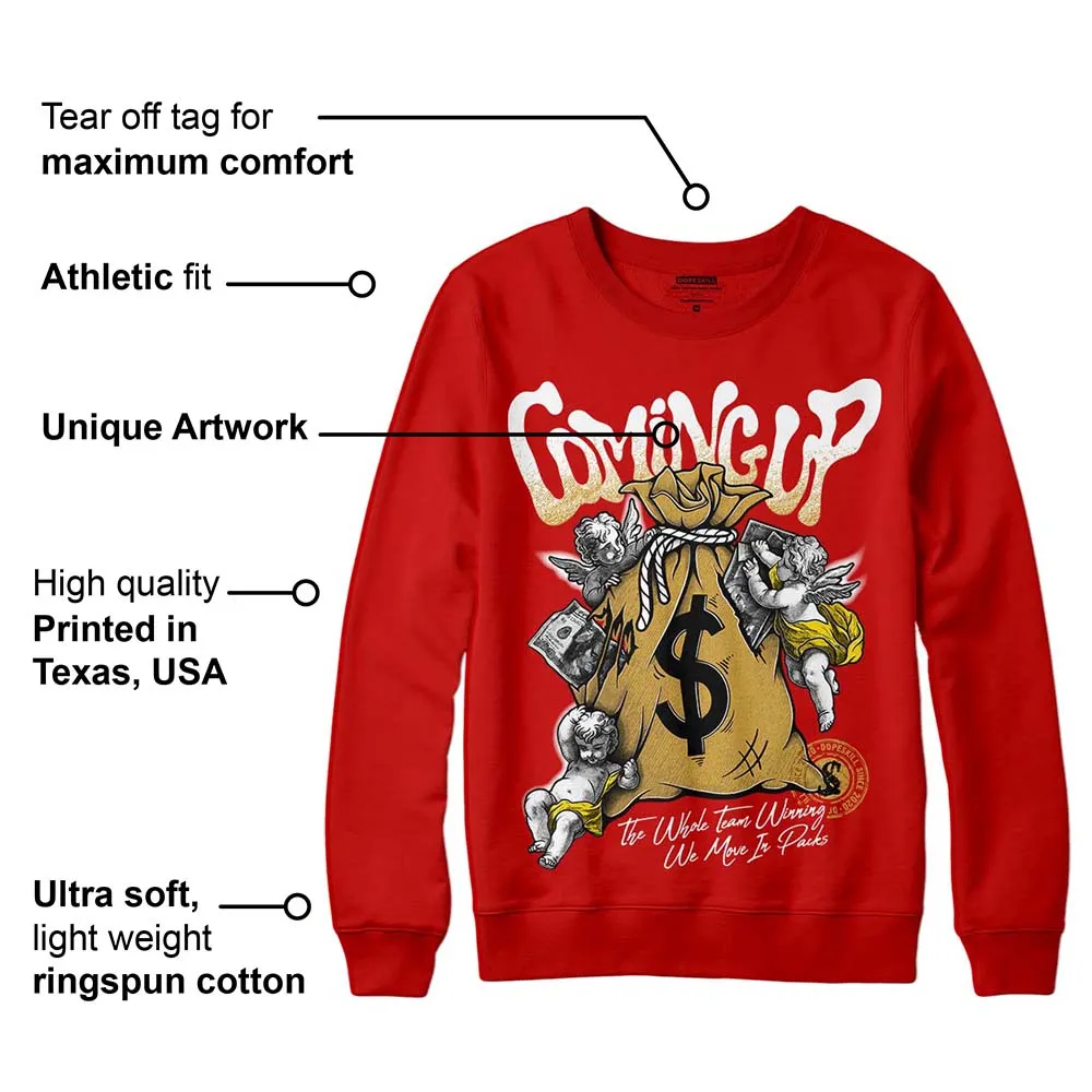 Red Collection DopeSkill Red Sweatshirt Money Bag Coming Up Graphic sold by DopeSkill product image thumbnail 2