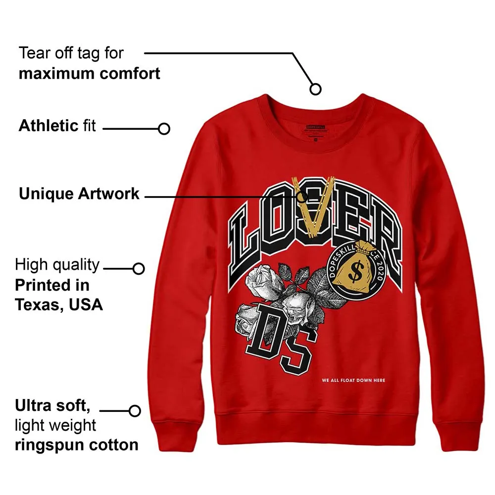 Red Collection DopeSkill Red Sweatshirt Loser Lover Graphic sold by DopeSkill product image thumbnail 2