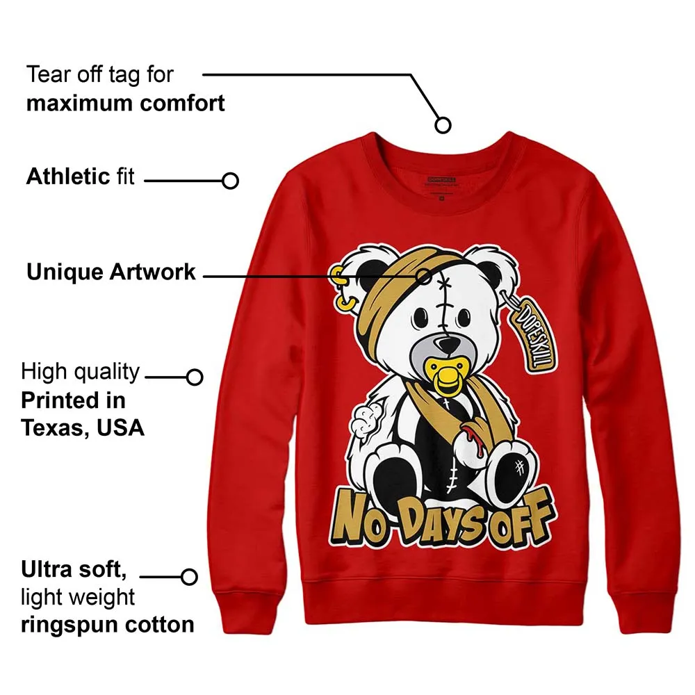 Red Collection DopeSkill Red Sweatshirt Hurt Bear Graphic sold by DopeSkill product image thumbnail 2