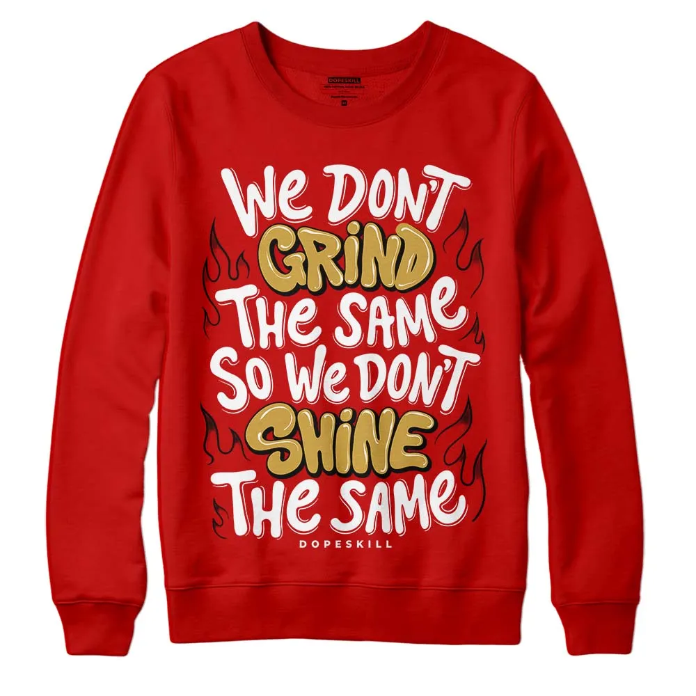 Red Collection DopeSkill Red Sweatshirt Grind Shine Graphic sold by DopeSkill