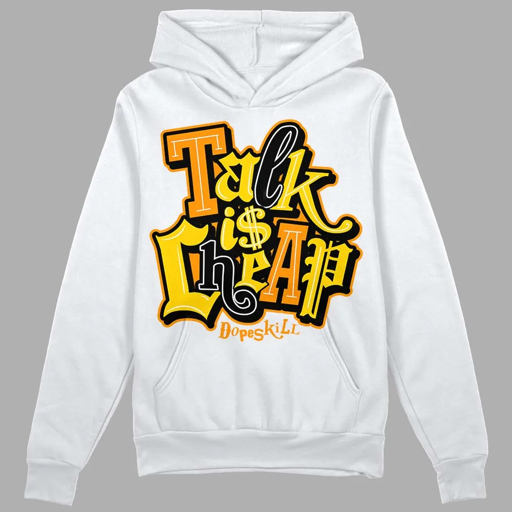 Yellow Ochre 6s DopeSkill Hoodie Sweatshirt Talk Is Chip Graphic sold by DopeSkill product image thumbnail 2