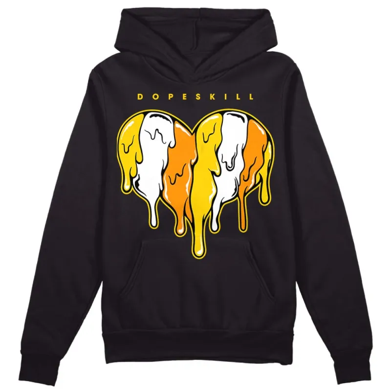 Yellow Ochre 6s DopeSkill Hoodie Sweatshirt Slime Drip Heart Graphic sold by DopeSkill
