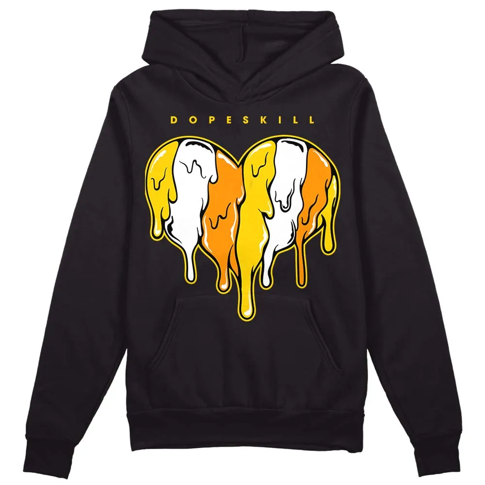 Yellow Ochre 6s DopeSkill Hoodie Sweatshirt Slime Drip Heart Graphic sold by DopeSkill
