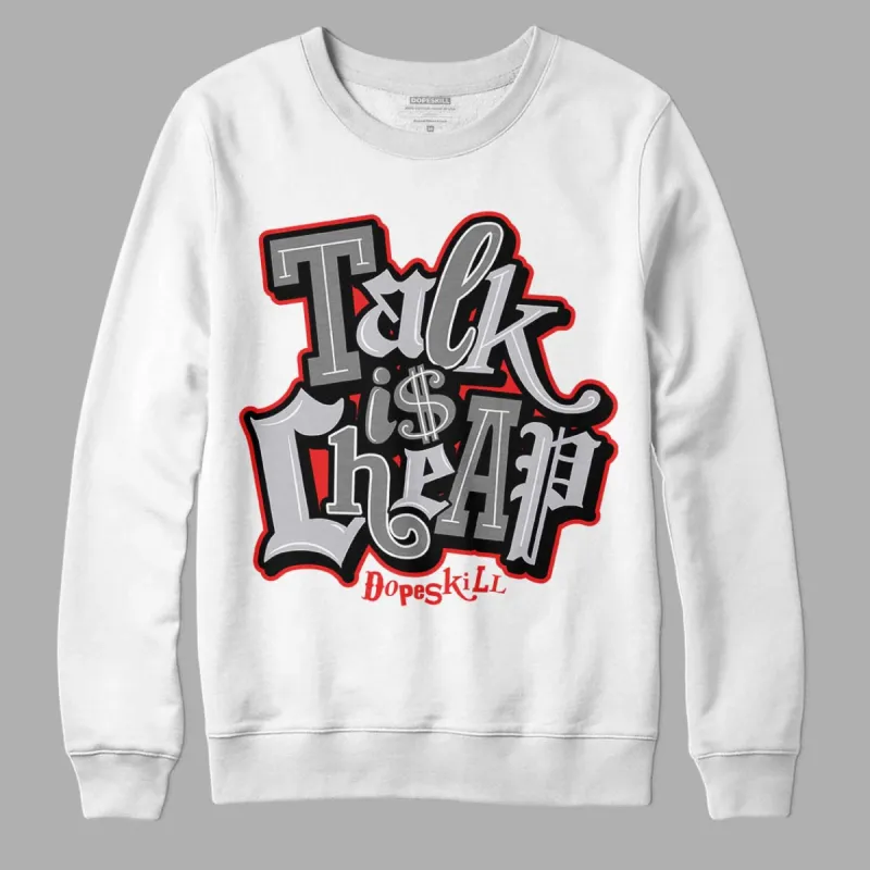 Grey Collection DopeSkill Sweatshirt Talk Is Chip Graphic sold by DopeSkill