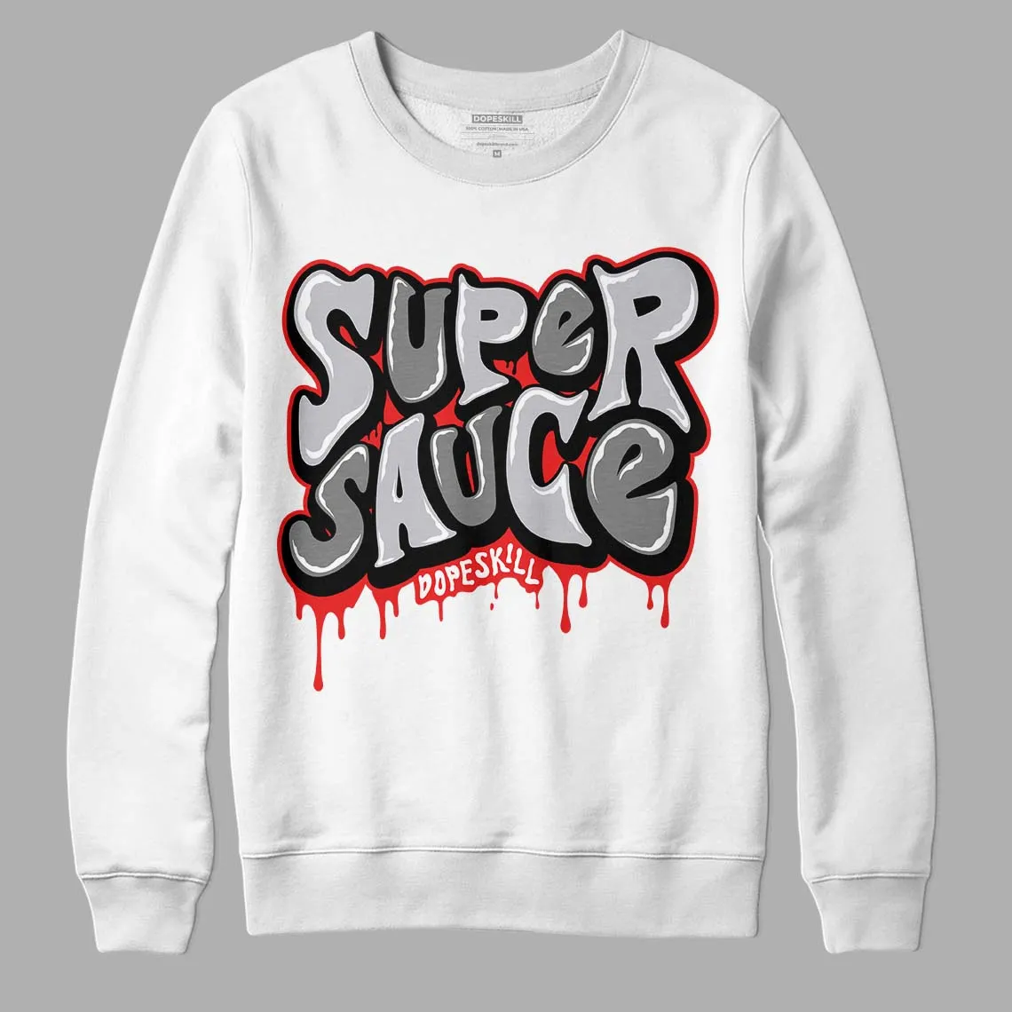 Grey Collection DopeSkill Sweatshirt Super Sauce Graphic sold by DopeSkill