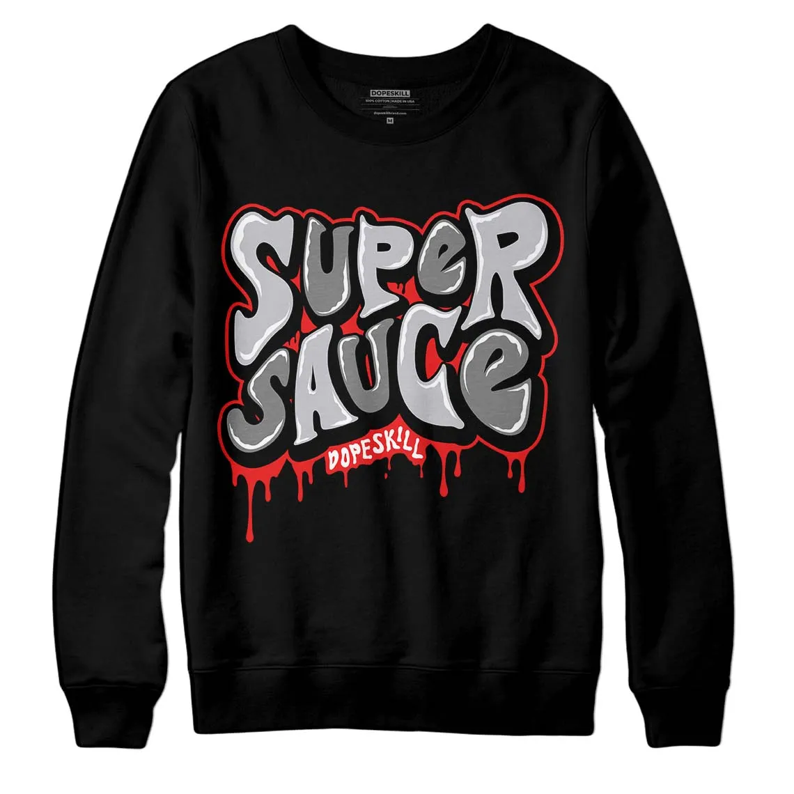Grey Collection DopeSkill Sweatshirt Super Sauce Graphic sold by DopeSkill product image thumbnail 2