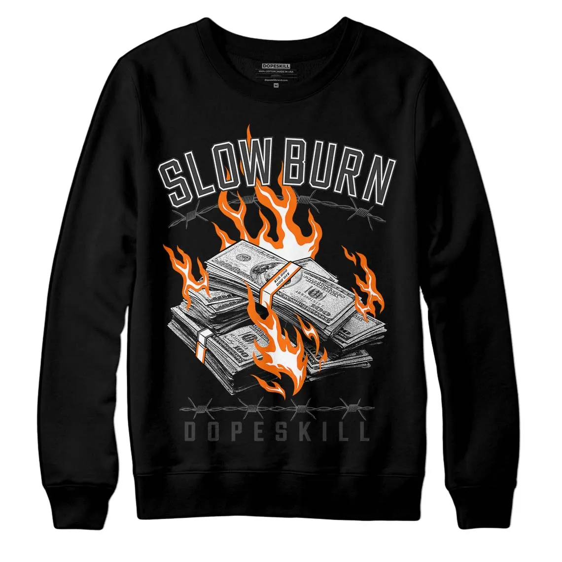 Grey Collection DopeSkill Sweatshirt Slow Burn Graphic sold by DopeSkill product image thumbnail 2