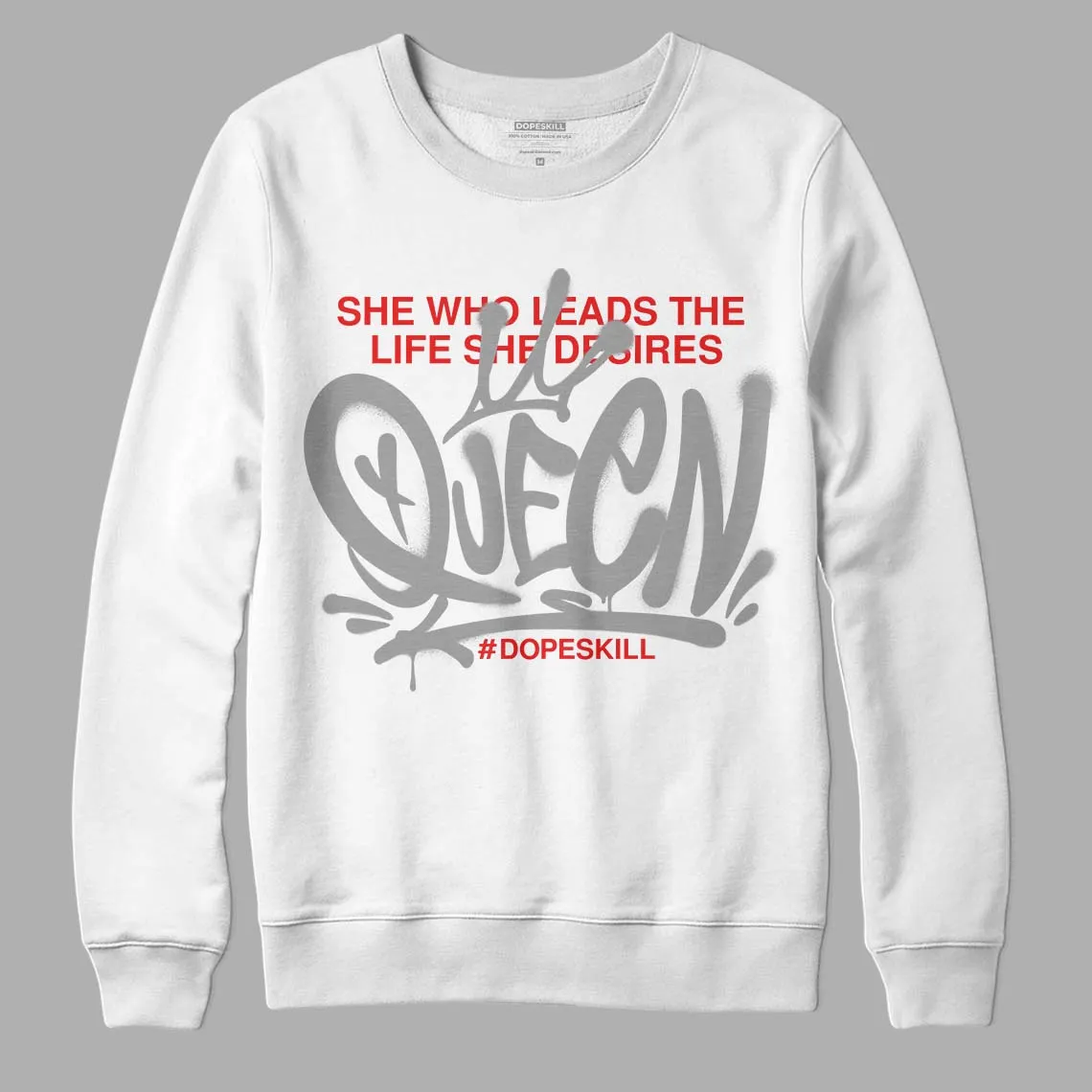 Grey Collection DopeSkill Sweatshirt Queen Graphic sold by DopeSkill