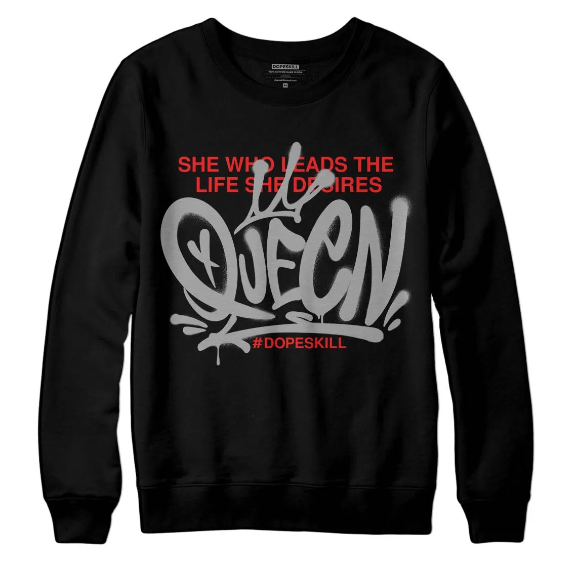 Grey Collection DopeSkill Sweatshirt Queen Graphic sold by DopeSkill product image thumbnail 2