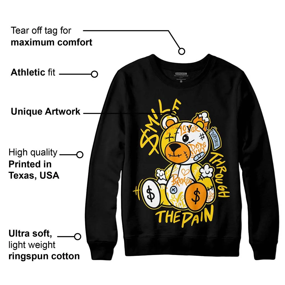 Yellow Ochre 6s DopeSkill Sweatshirt Smile Through The Pain Graphic sold by DopeSkill product image thumbnail 3
