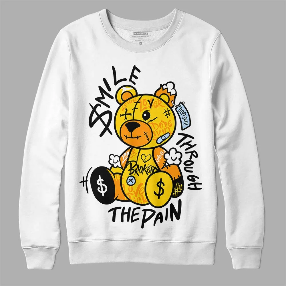 Yellow Ochre 6s DopeSkill Sweatshirt Smile Through The Pain Graphic sold by DopeSkill product image thumbnail 2