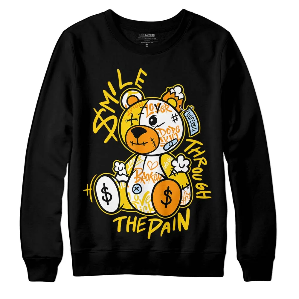 Yellow Ochre 6s DopeSkill Sweatshirt Smile Through The Pain Graphic sold by DopeSkill
