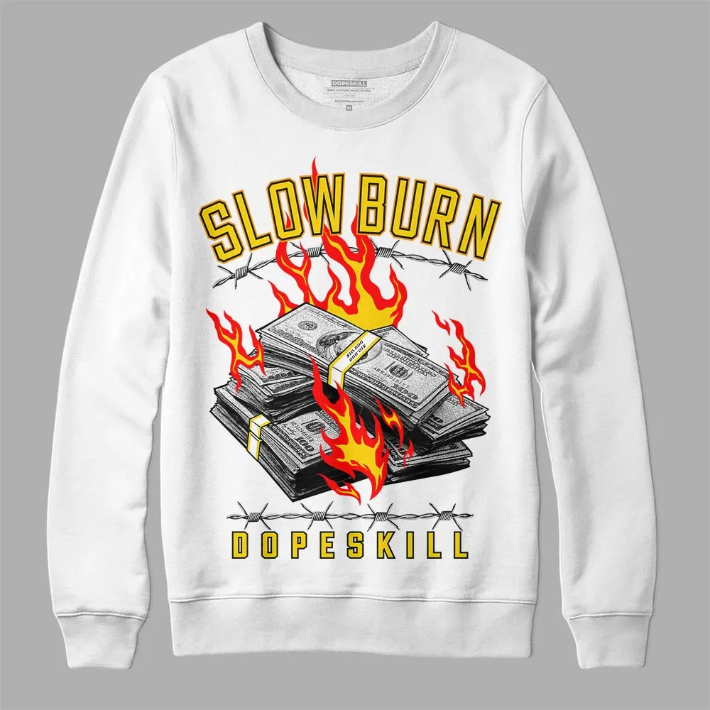 Yellow Ochre 6s DopeSkill Sweatshirt Slow Burn Graphic sold by DopeSkill product image thumbnail 2