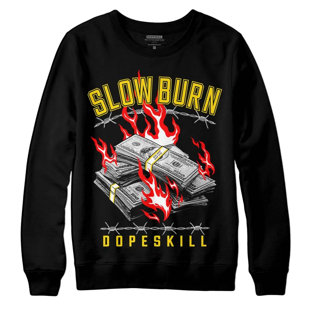 Yellow Ochre 6s DopeSkill Sweatshirt Slow Burn Graphic sold by DopeSkill