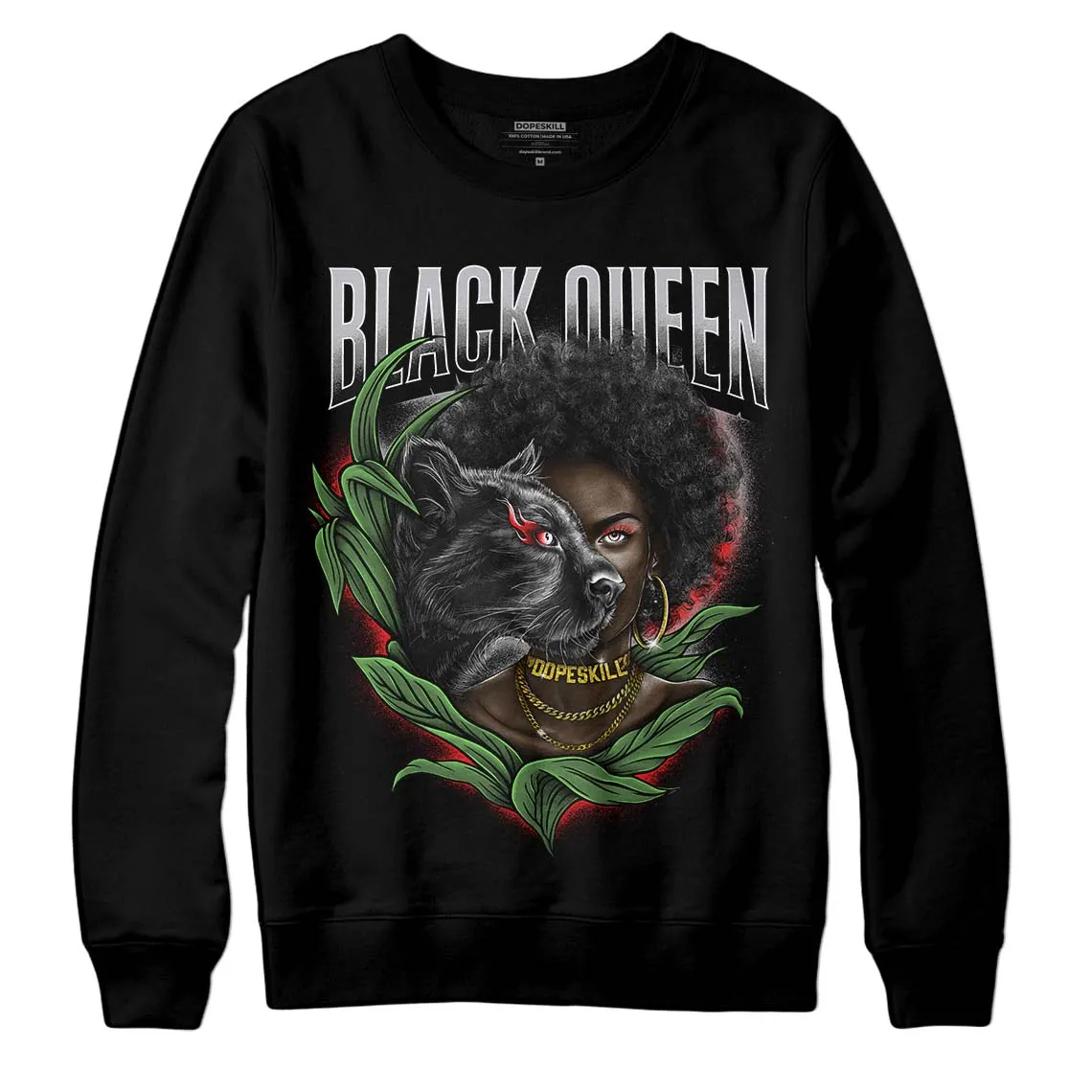 Grey Collection DopeSkill Sweatshirt New Black Queen Graphic sold by DopeSkill product image thumbnail 2
