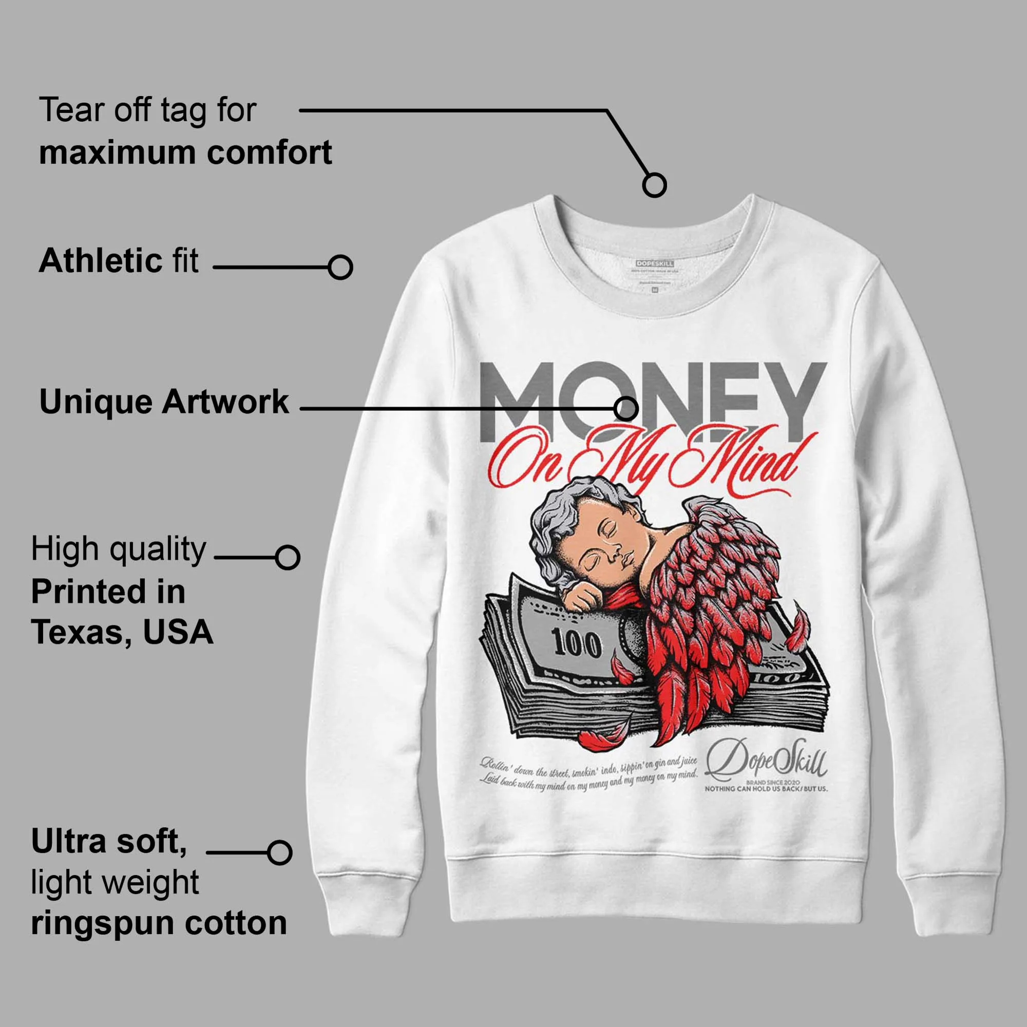 Grey Collection DopeSkill Sweatshirt MOMM Graphic sold by DopeSkill product image thumbnail 3