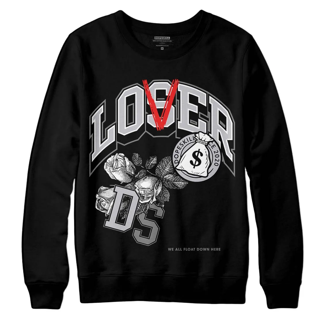 Grey Collection DopeSkill Sweatshirt Loser Lover Graphic sold by DopeSkill product image thumbnail 2