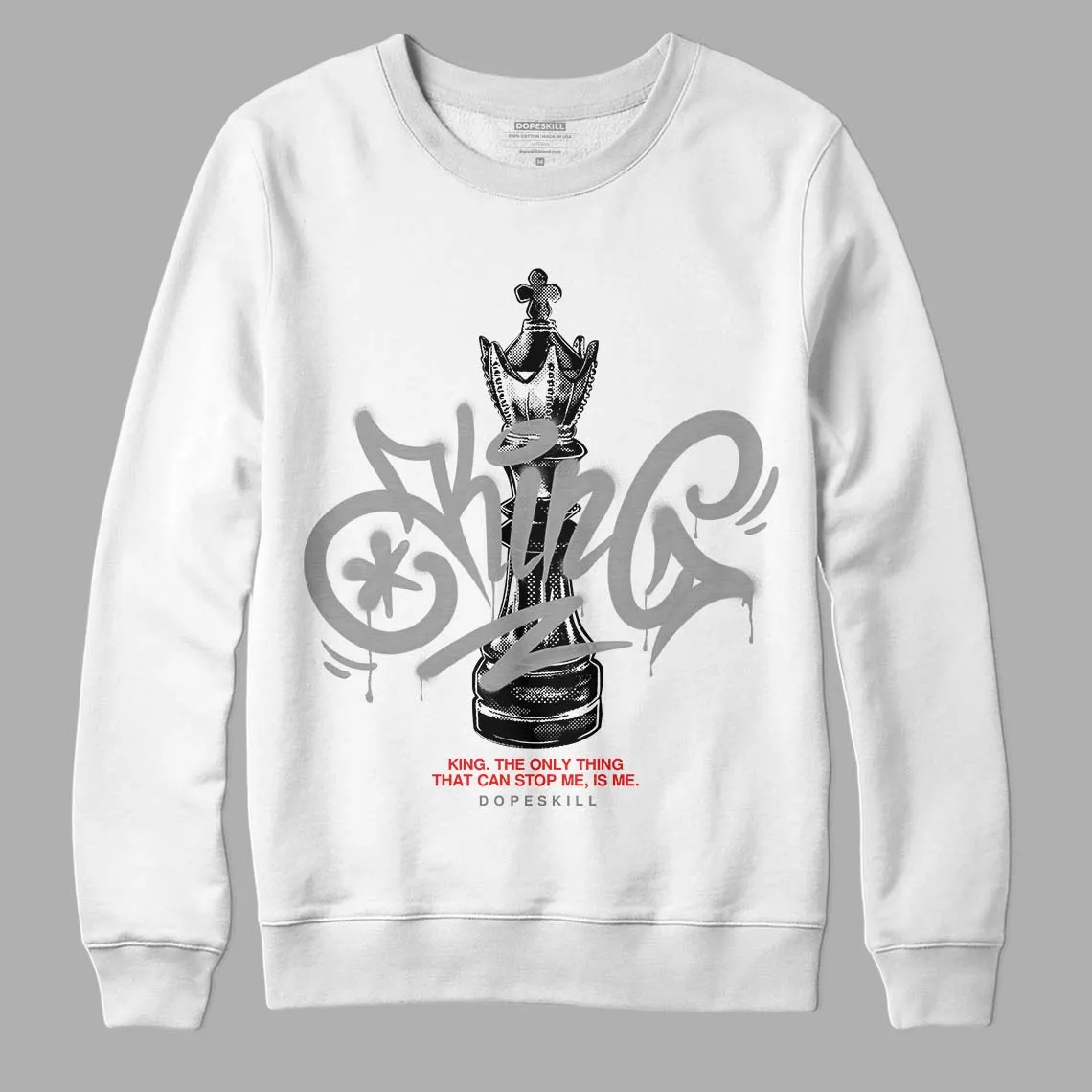 Grey Collection DopeSkill Sweatshirt King Chess Graphic sold by DopeSkill