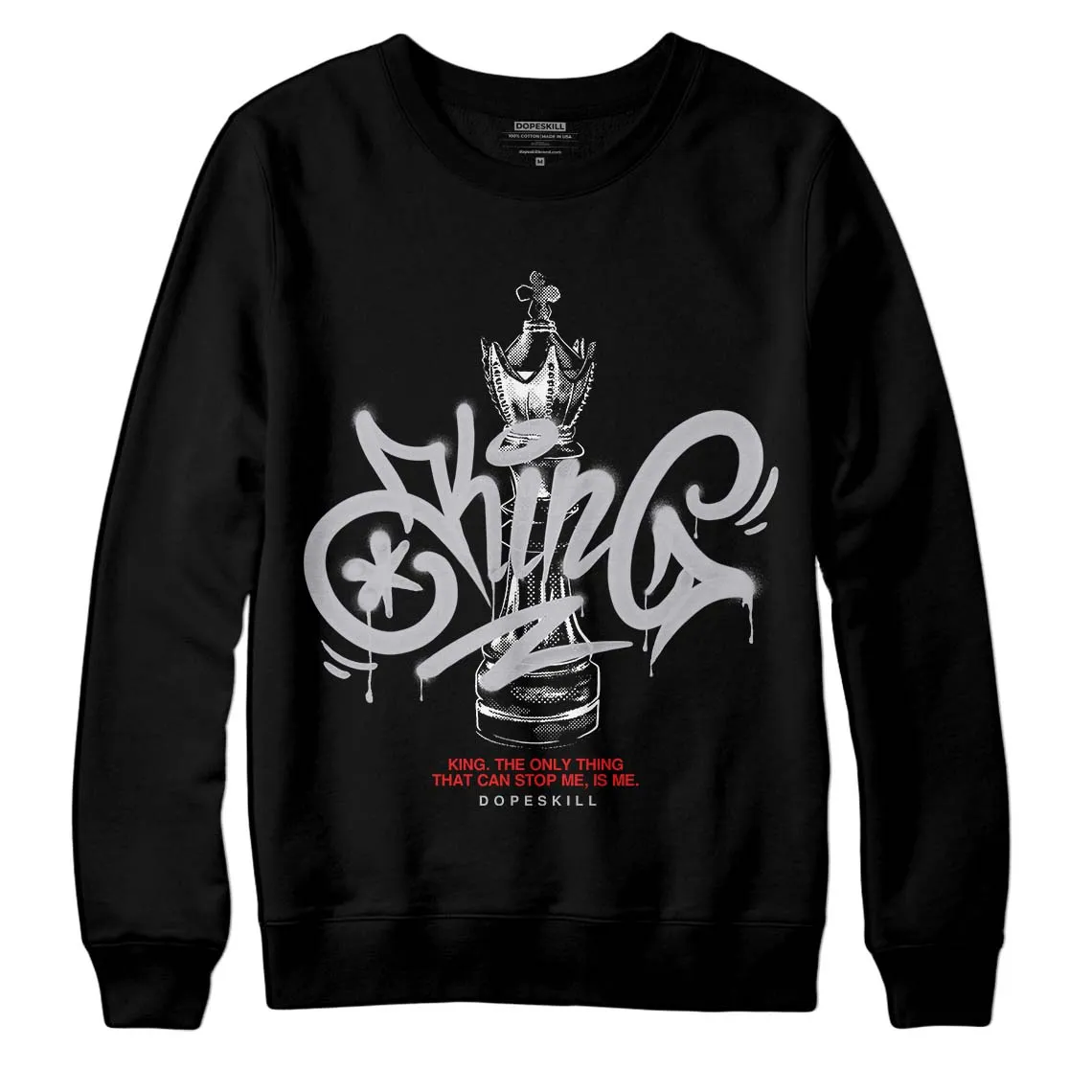 Grey Collection DopeSkill Sweatshirt King Chess Graphic sold by DopeSkill product image thumbnail 2