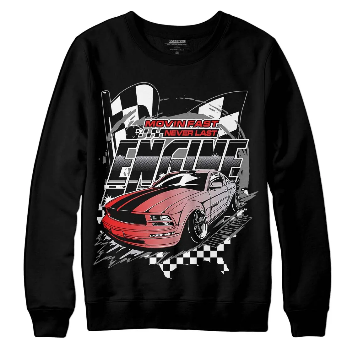 Grey Collection DopeSkill Sweatshirt ENGINE Tshirt Graphic sold by DopeSkill product image thumbnail 2