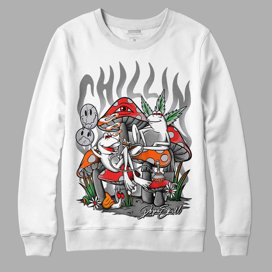 Grey Collection DopeSkill Sweatshirt Chillin Graphic sold by DopeSkill