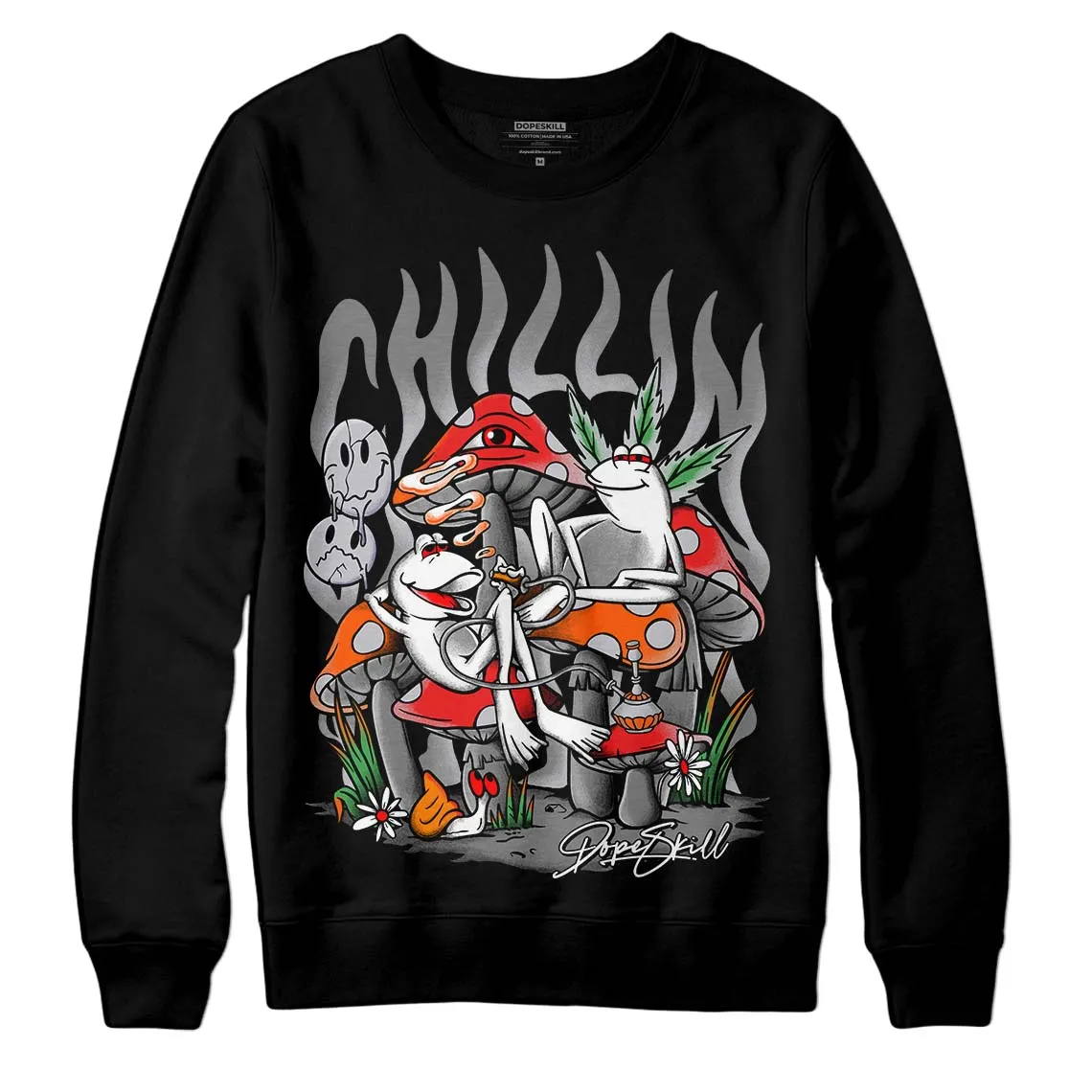 Grey Collection DopeSkill Sweatshirt Chillin Graphic sold by DopeSkill product image thumbnail 2
