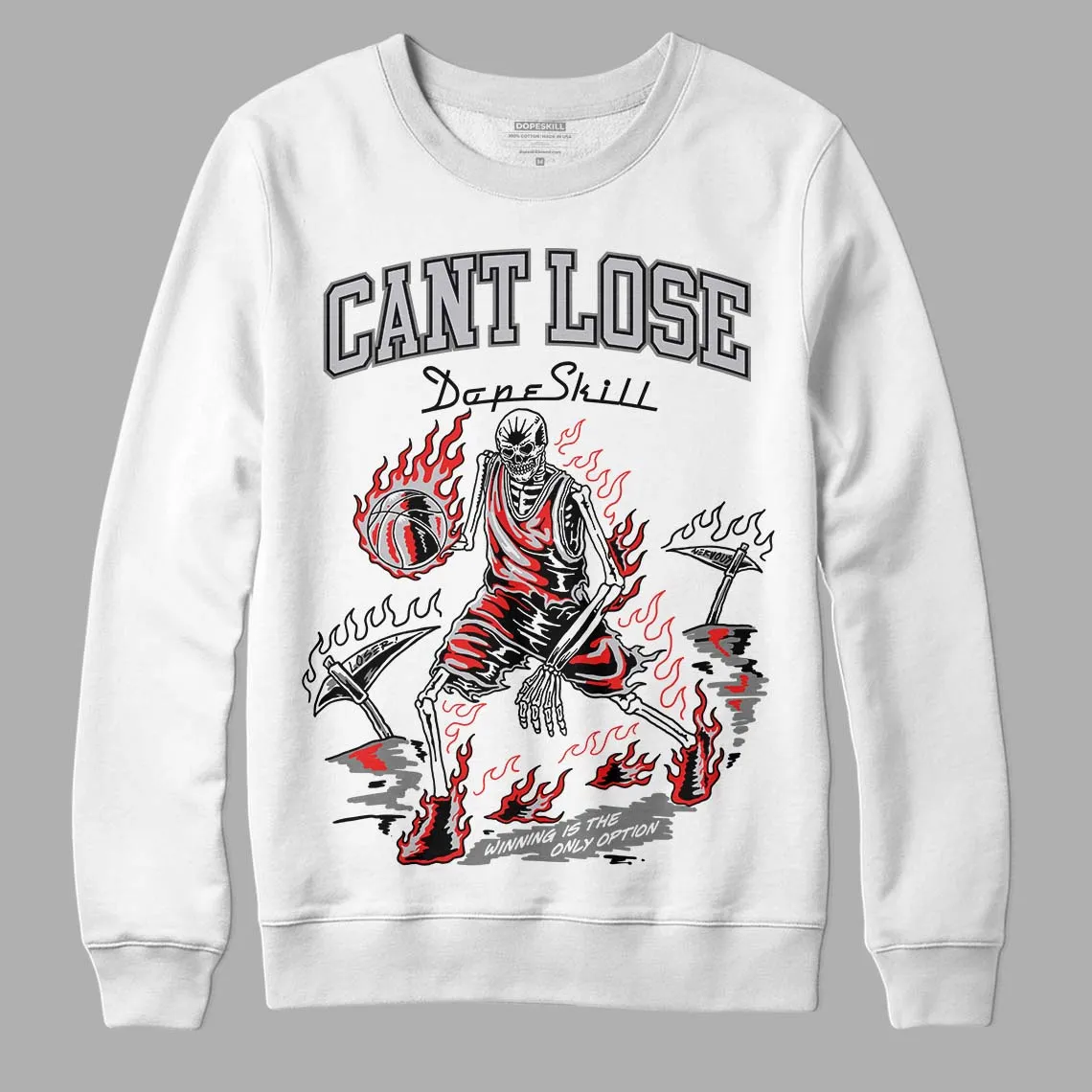Grey Collection DopeSkill Sweatshirt Cant Lose Graphic sold by DopeSkill