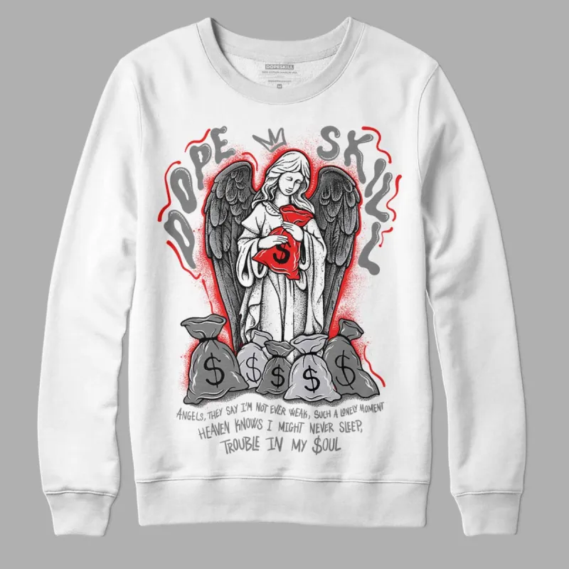 Grey Collection DopeSkill Sweatshirt Angels Graphic sold by DopeSkill