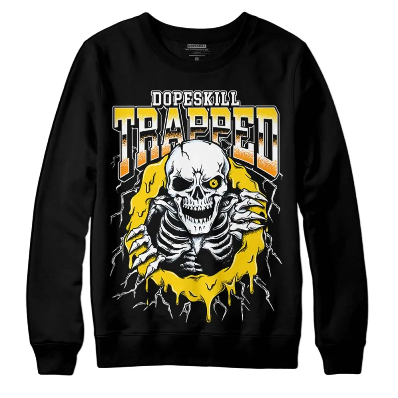 Yellow Ochre 6s DopeSkill Sweatshirt Trapped Halloween Graphic sold by DopeSkill