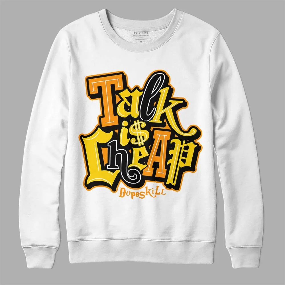 Yellow Ochre 6s DopeSkill Sweatshirt Talk Is Chip Graphic sold by DopeSkill product image thumbnail 2