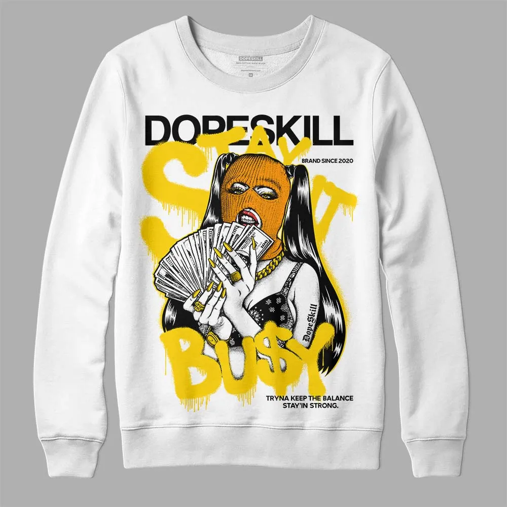 Yellow Ochre 6s DopeSkill Sweatshirt Stay It Busy Graphic sold by DopeSkill product image thumbnail 2