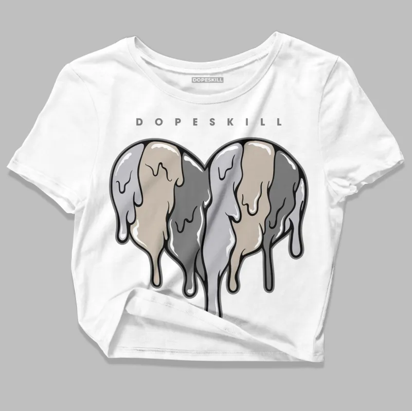 Grey Collection DopeSkill Women's Crop Top Slime Drip Heart Graphic sold by DopeSkill