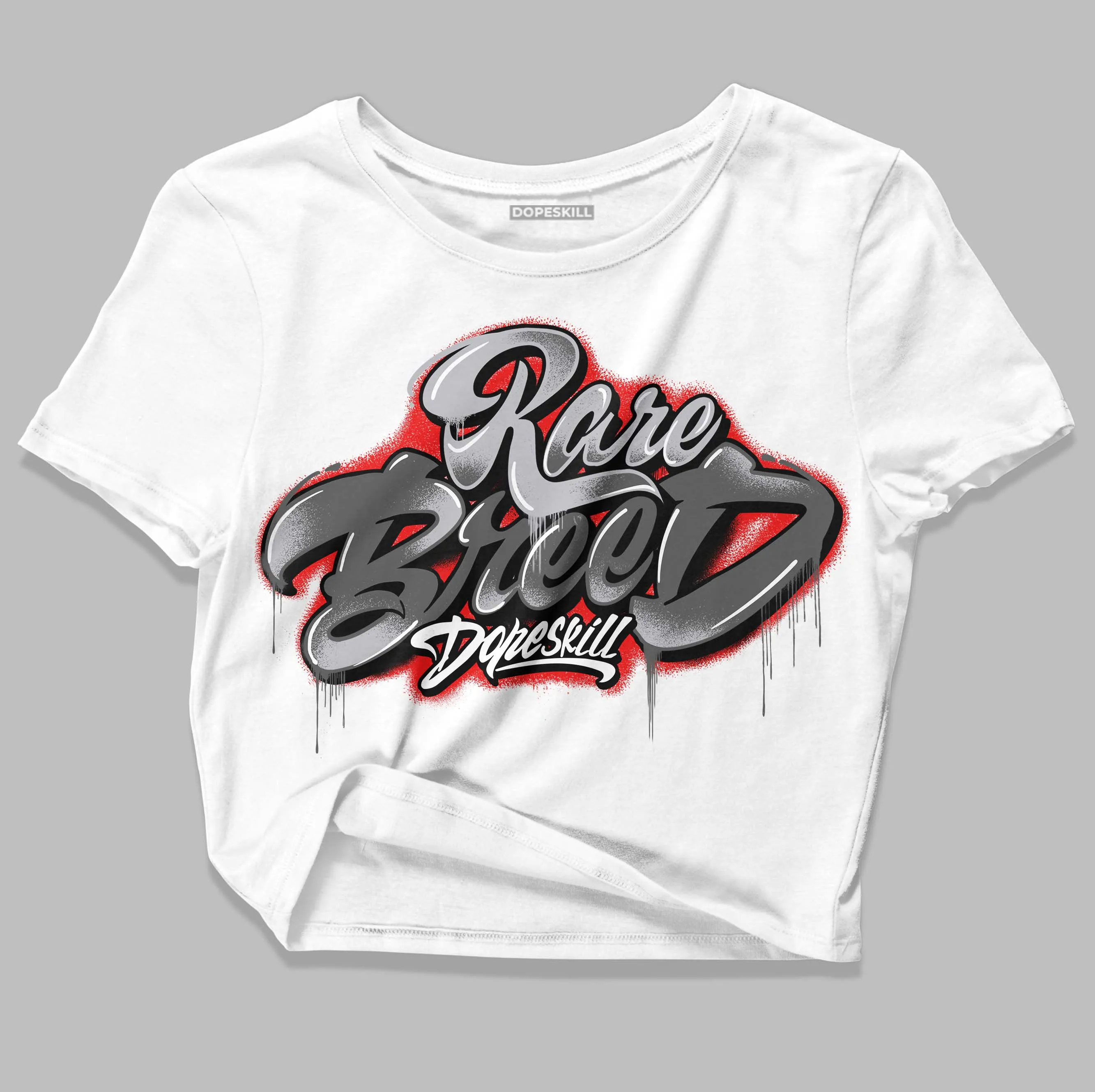 Grey Collection DopeSkill Women's Crop Top Rare Breed Type Graphic sold by DopeSkill