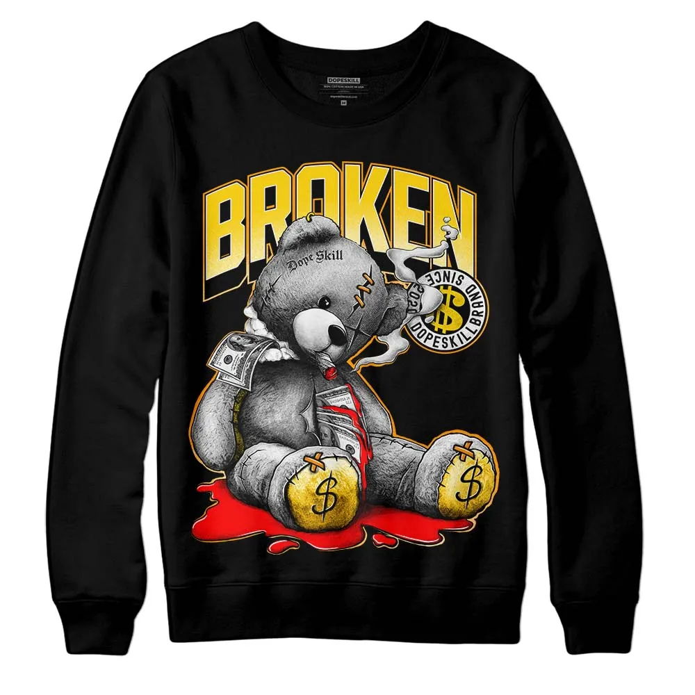 Yellow Ochre 6s DopeSkill Sweatshirt Sick Bear Graphic sold by DopeSkill