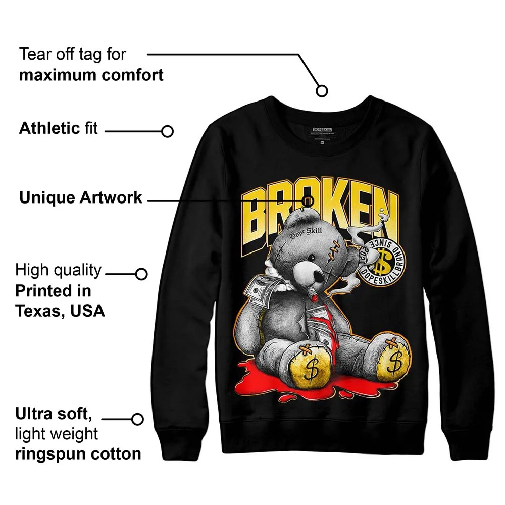 Yellow Ochre 6s DopeSkill Sweatshirt Sick Bear Graphic sold by DopeSkill product image thumbnail 3